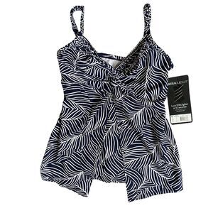Miraclesuit Tankini Swimsuit Top 10 Love Knot Underwire Flyaway Tummy Control